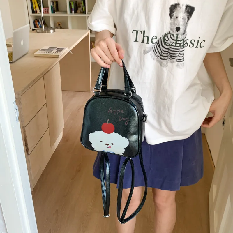 Teddy Bear Collection PU Backpack Women's Multicolor-16