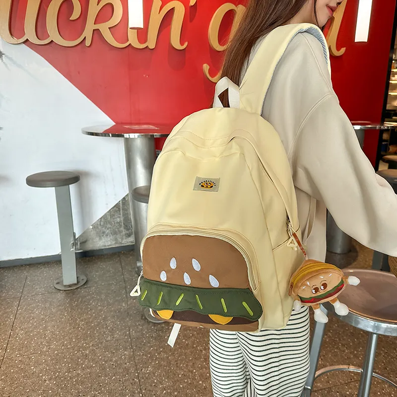 Teddy Bear Collection Nylon Backpack Regular Women's Multicolor-5