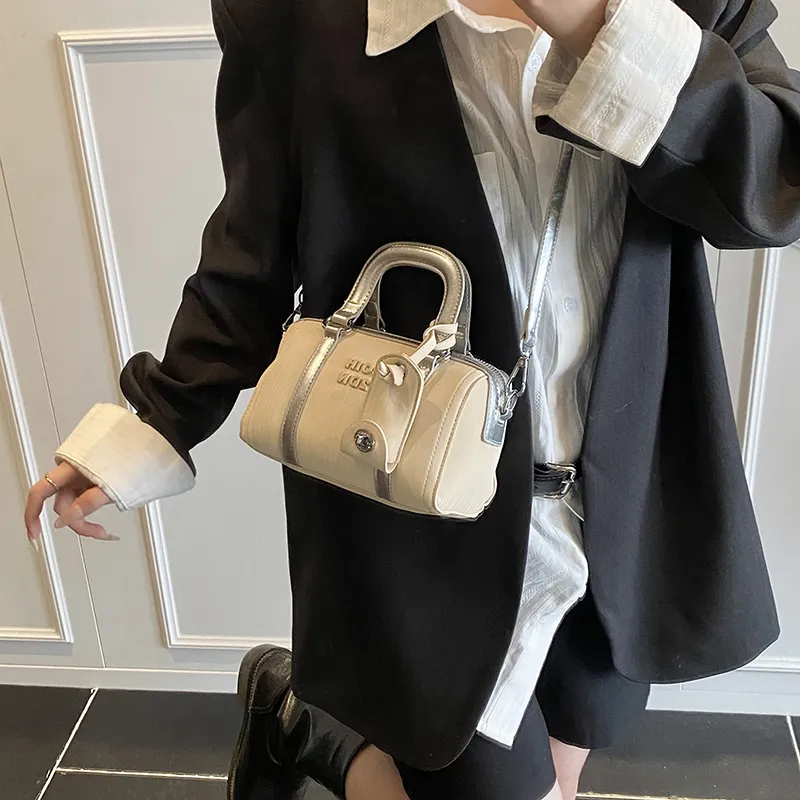 Teddy Bear Collection PU Crossbody Handbag Women's White-3