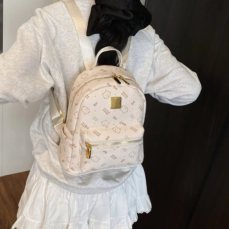 Teddy Bear Collection PU Backpack Women's Multicolor-8