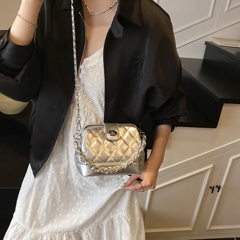 Teddy Bear Collection PU Shoulder Bag, Crossbody Bag Women's Silver/Ecru/Black/Red/Blue-1