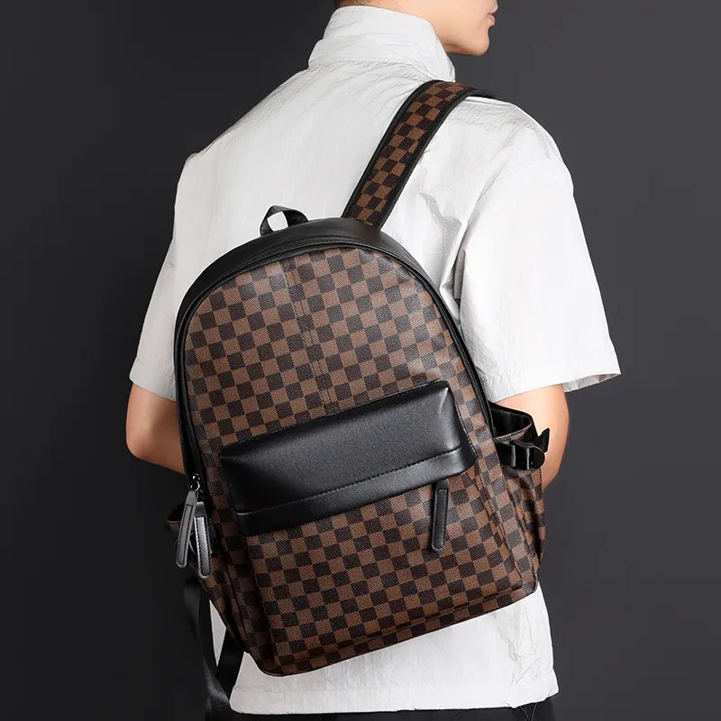 Teddy Bear Collection PU Backpack Men's Black/Brown-10