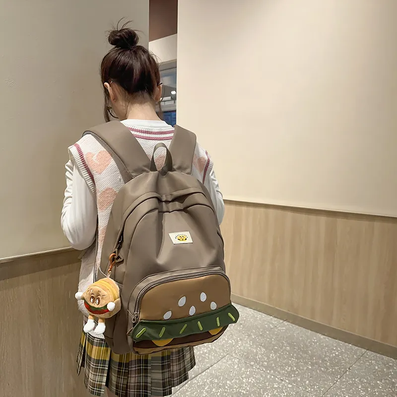 Teddy Bear Collection Nylon Backpack Regular Women's Multicolor-22