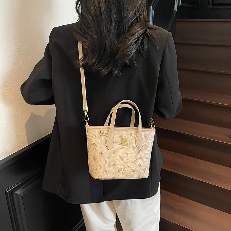 Teddy Bear Collection PU Tote Crossbody One Shoulder Handbag Women's Multicolor-14