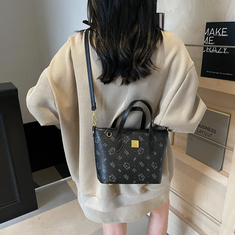 Teddy Bear Collection PU Tote Crossbody One Shoulder Handbag Women's Multicolor-22