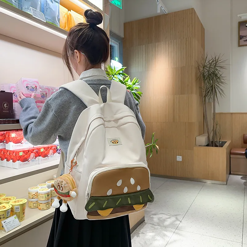 Teddy Bear Collection Nylon Backpack Regular Women's Multicolor-10