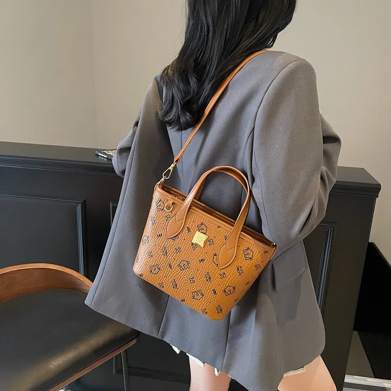 Teddy Bear Collection PU Tote Crossbody One Shoulder Handbag Women's Multicolor-9