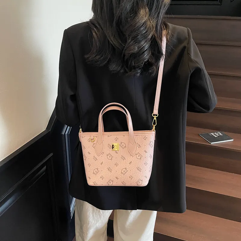 Teddy Bear Collection PU Tote Crossbody One Shoulder Handbag Women's Multicolor-2