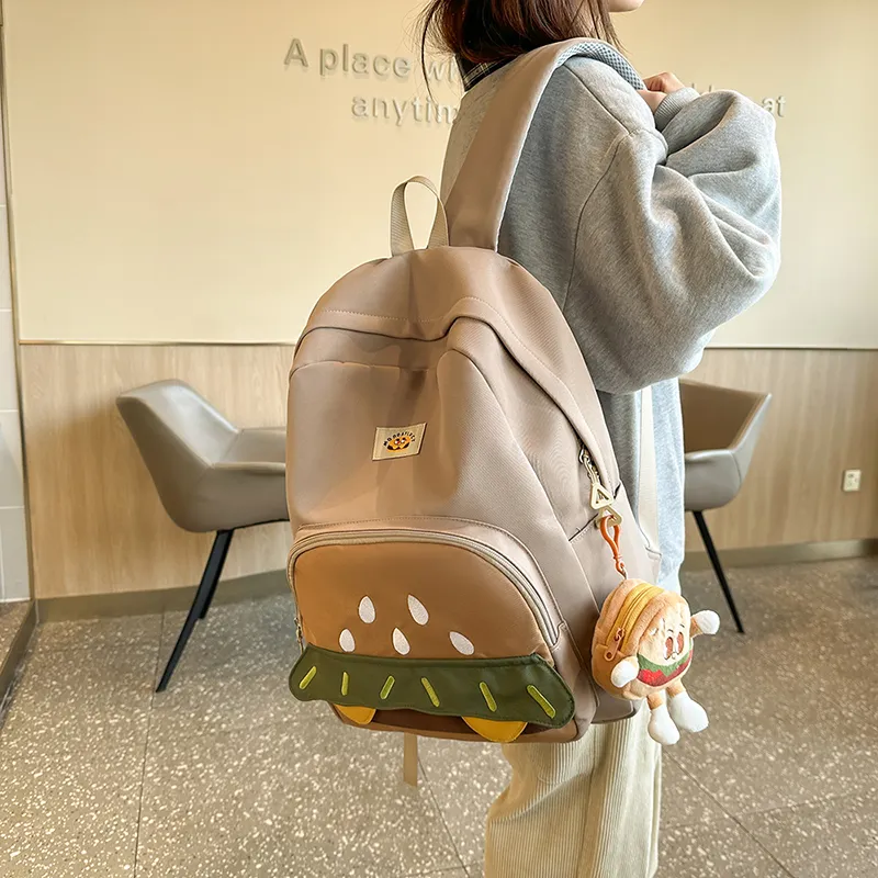 Teddy Bear Collection Nylon Backpack Regular Women's Multicolor-16