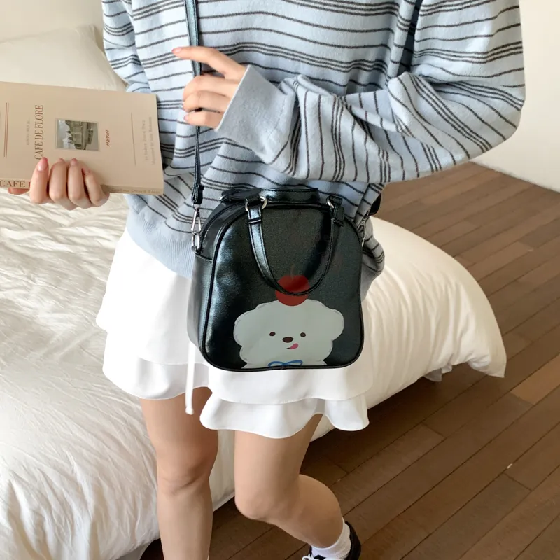 Teddy Bear Collection PU Backpack Women's Multicolor-15