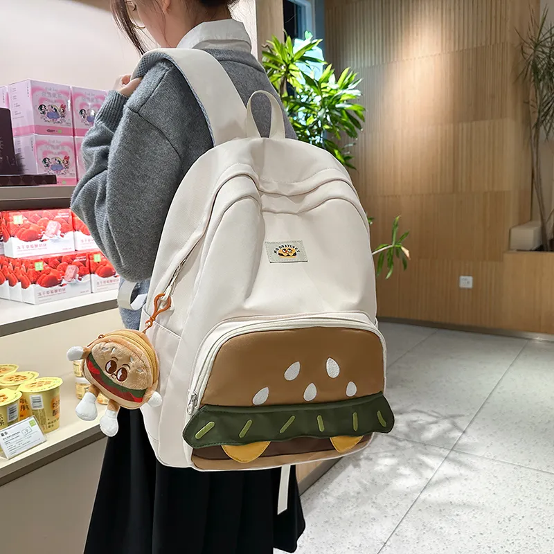 Teddy Bear Collection Nylon Backpack Regular Women's Multicolor-11
