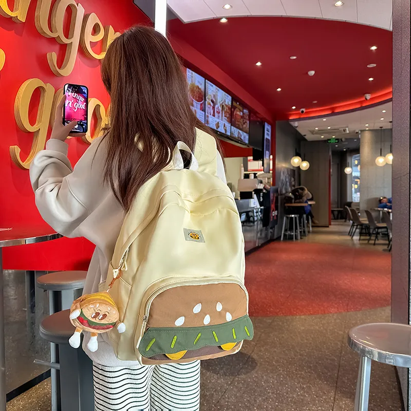 Teddy Bear Collection Nylon Backpack Regular Women's Multicolor-2