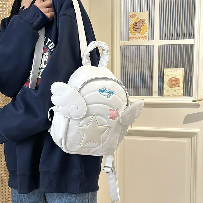 Teddy Bear Collection PU Backpack Women's Multicolor-2