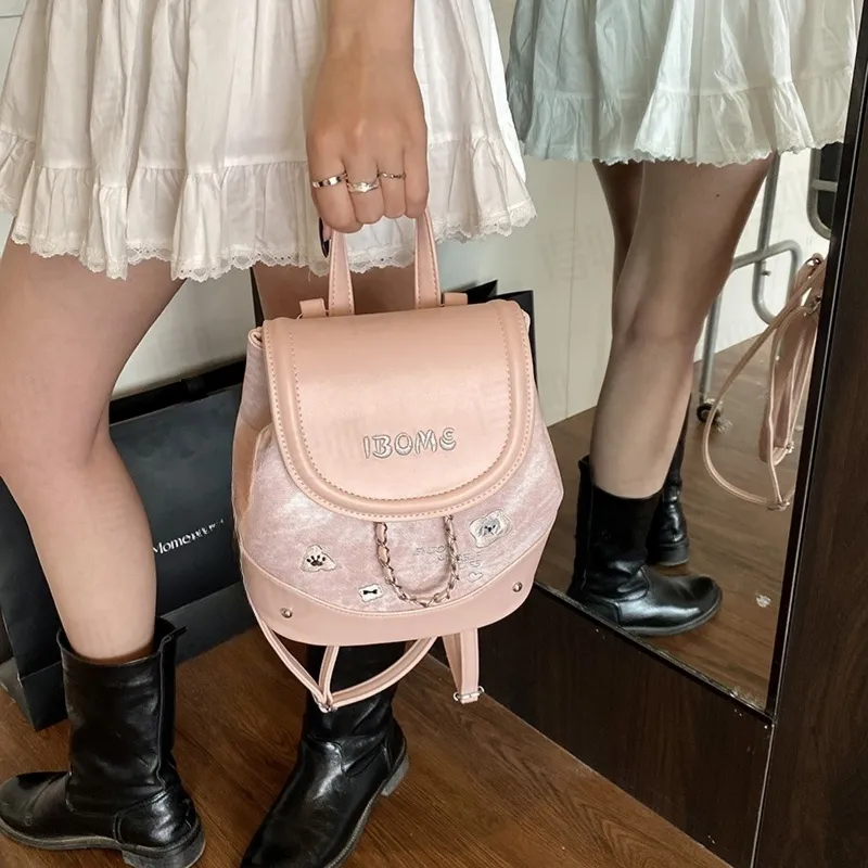 Teddy Bear Collection PU Backpack Women's Multicolor-8