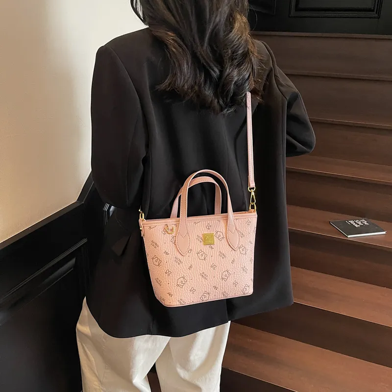 Teddy Bear Collection PU Tote Crossbody One Shoulder Handbag Women's Multicolor-3