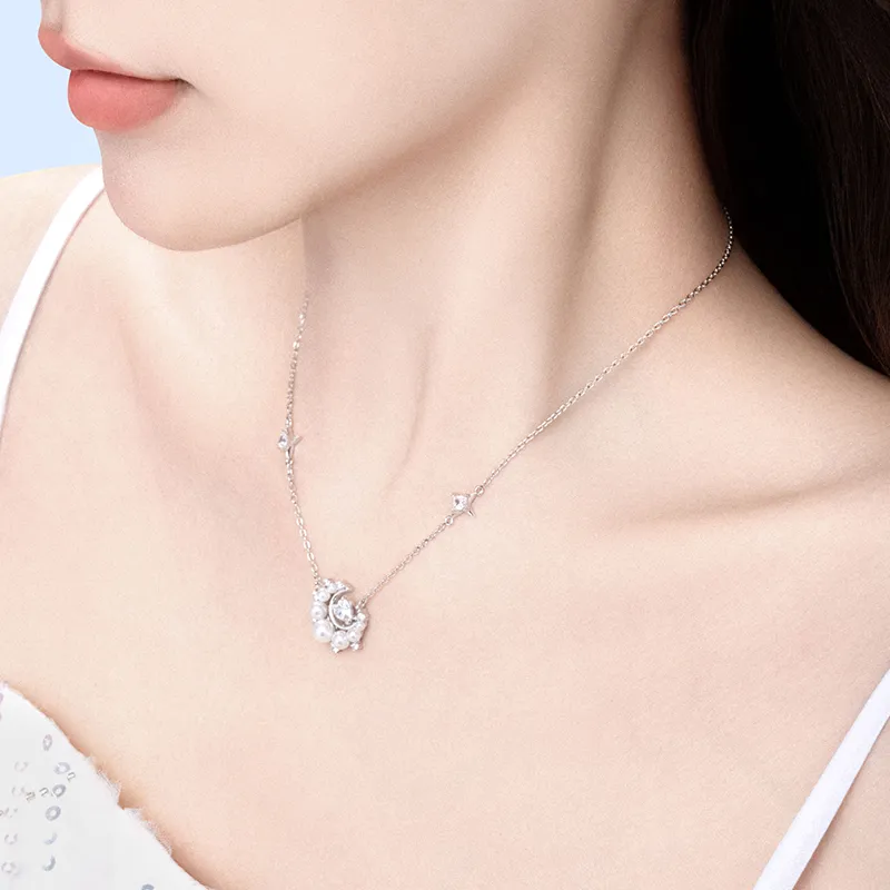 FANCI S925 Silver Necklaces Women's Silver Gold-2