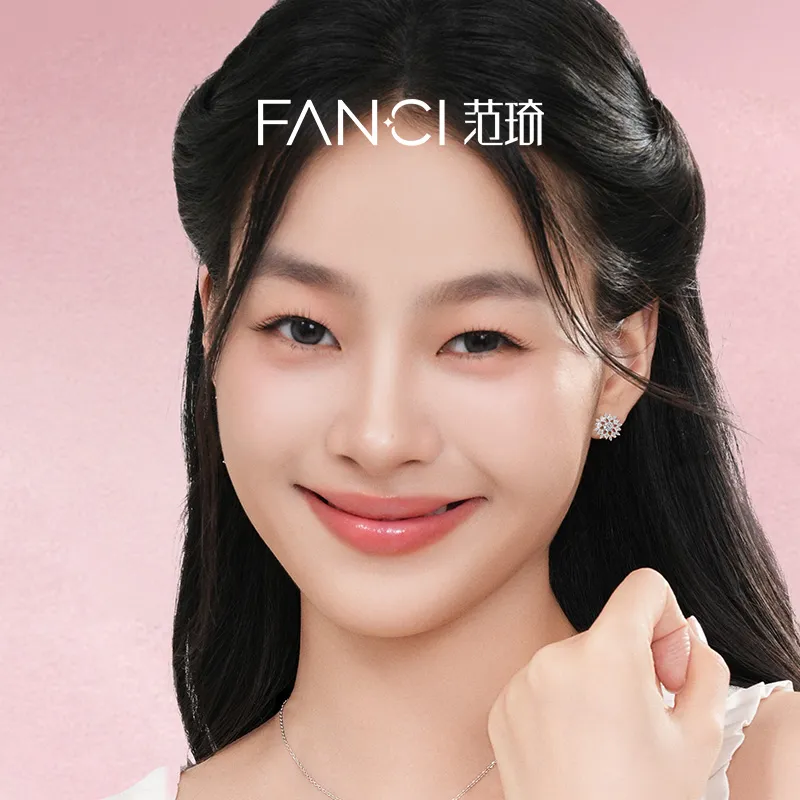 FANCI S925 Silver Stud Earrings Women's-4