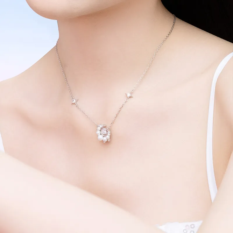FANCI S925 Silver Necklaces Women's Silver Gold-1