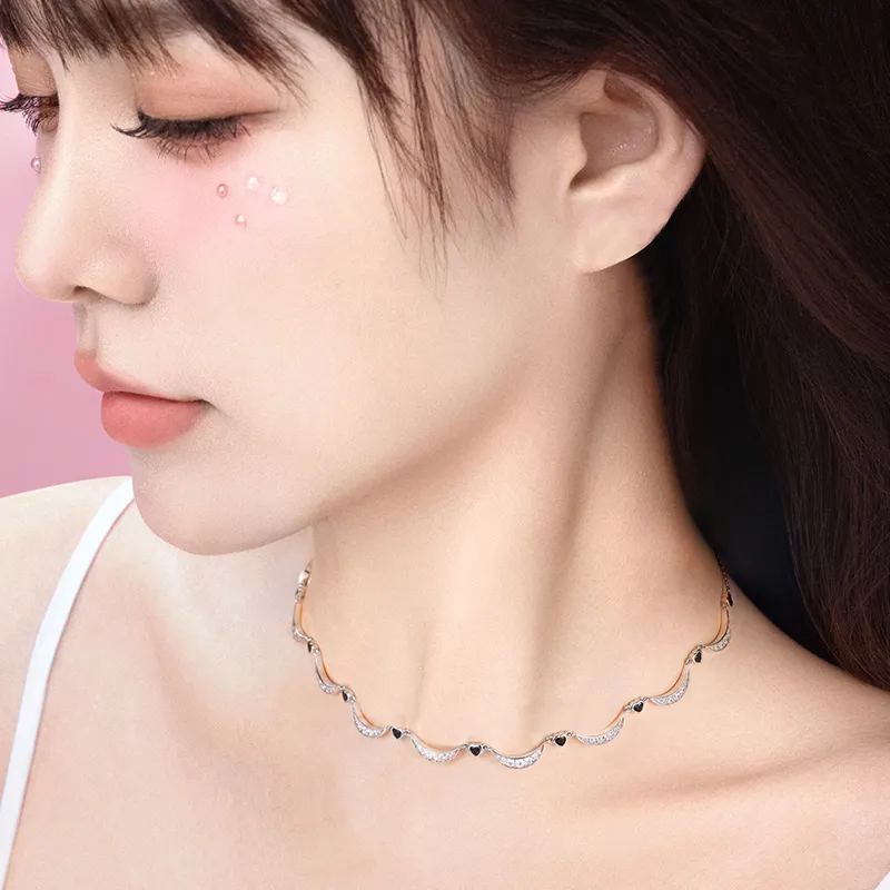 FANCI S925 Silver Set With Gemstones Necklaces Women's-1