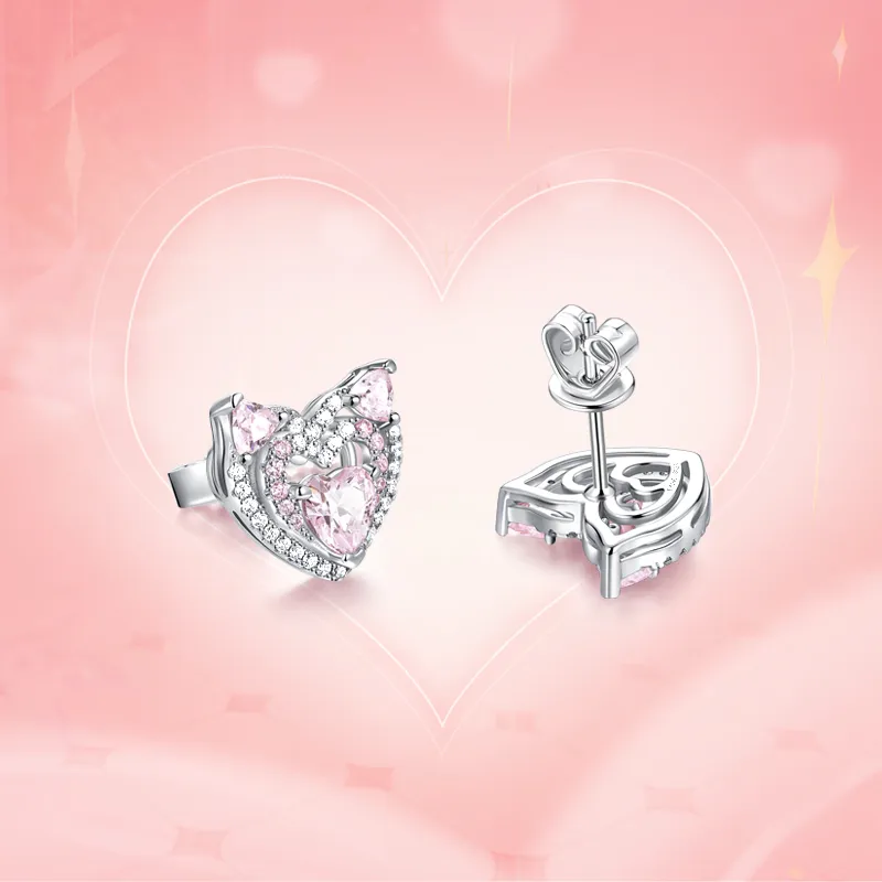 FANCI King Of Glory Series S925 Silver Stud Earrings Women's-1