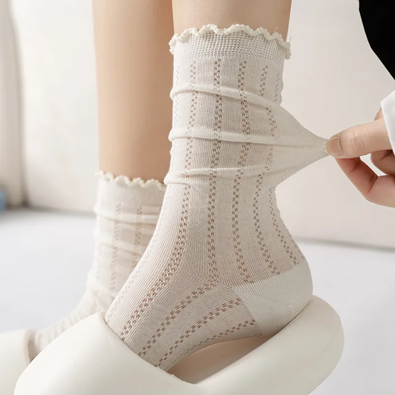 Lan Miao Mid Calf Socks Women's 5 Pack-8