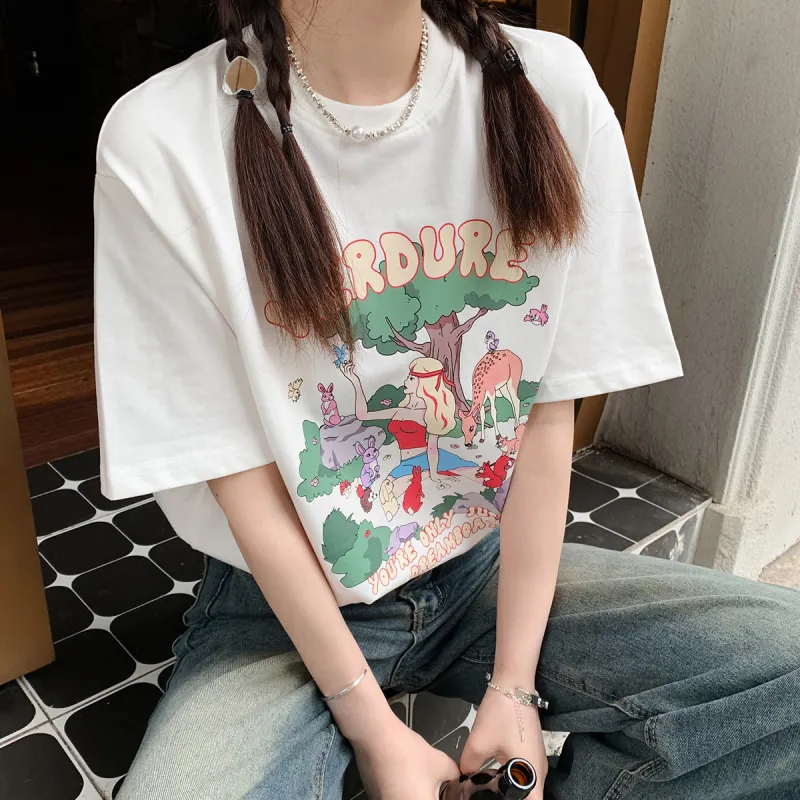 OTHERMIX T-Shirts Women's Ecru-4