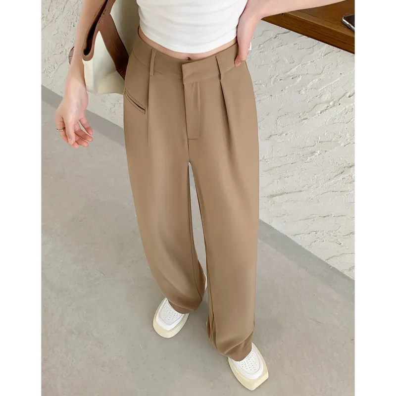 OTHERMIX Casual Pants Women's Coffee-2
