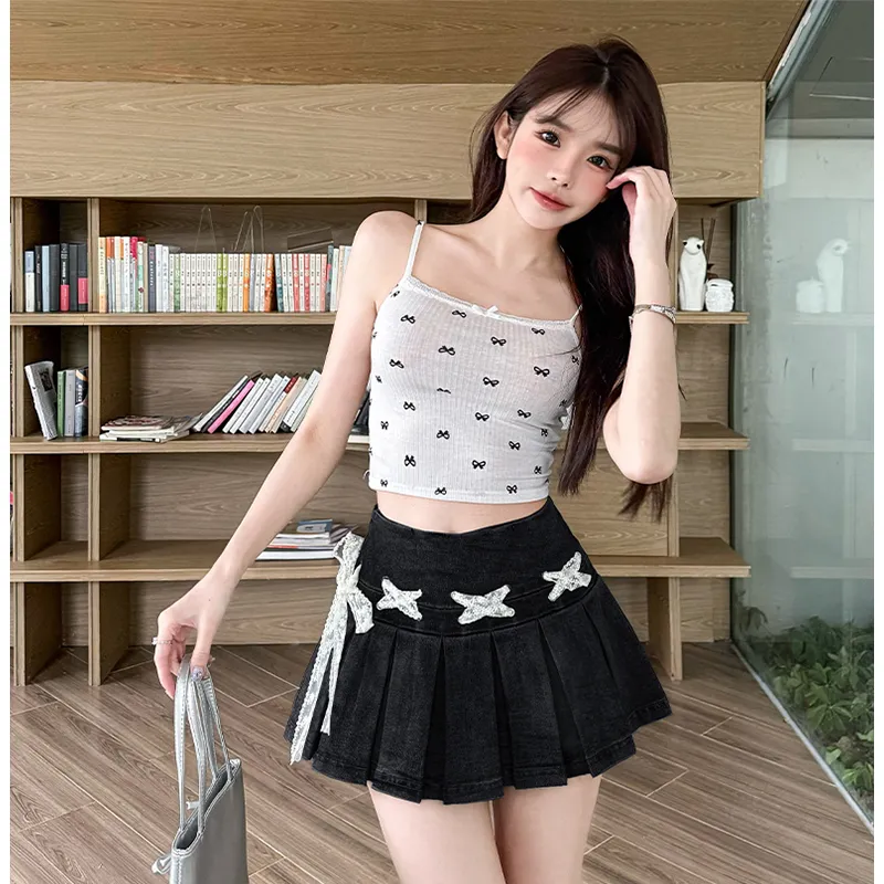 YAUH Denim Short Skirts Women's-3