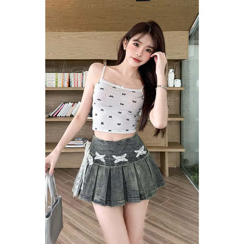 YAUH Denim Short Skirts Women's-9