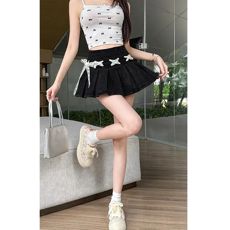 YAUH Denim Short Skirts Women's-4
