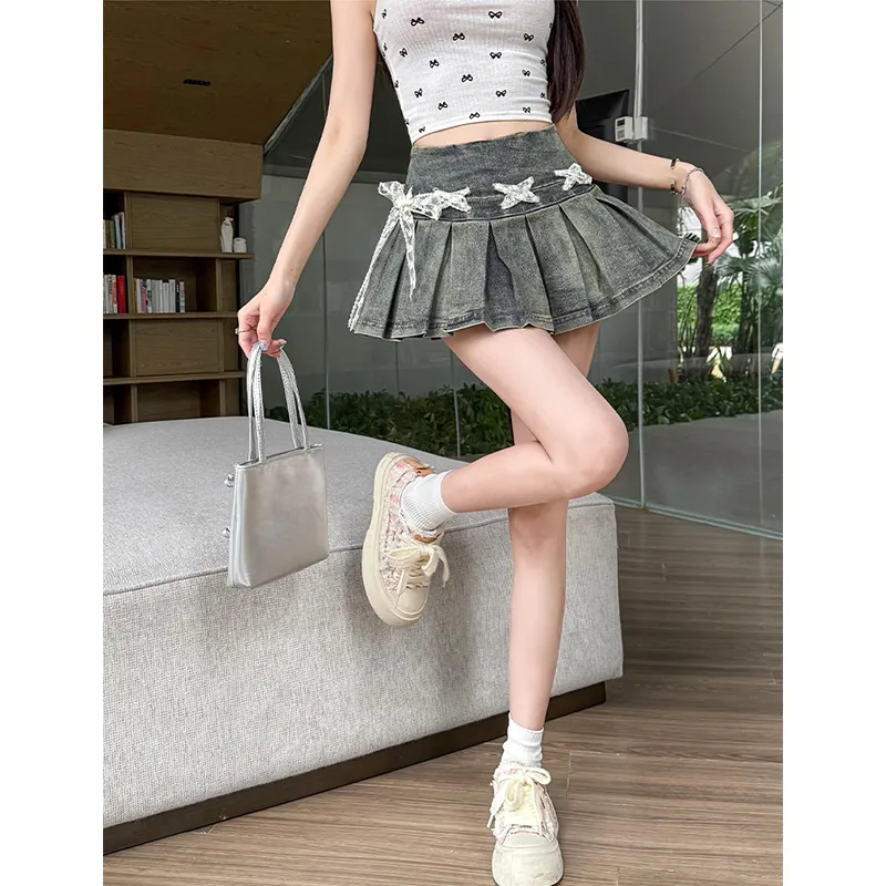 YAUH Denim Short Skirts Women's-11