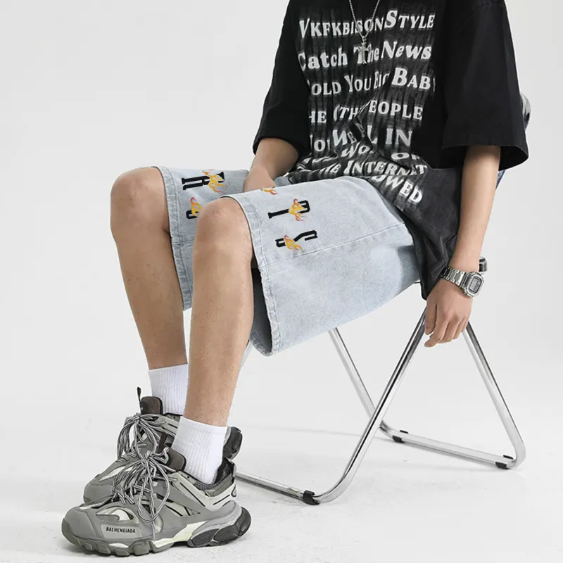 Colorful Creations Denim Shorts Unisex-5