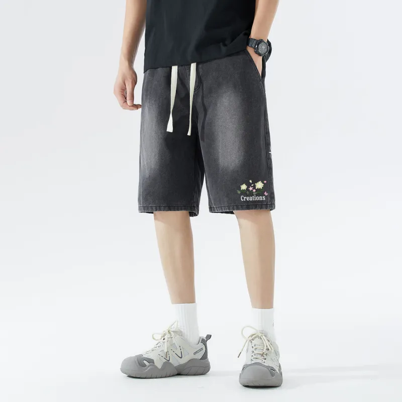 Colorful Creations Denim Shorts Unisex-2