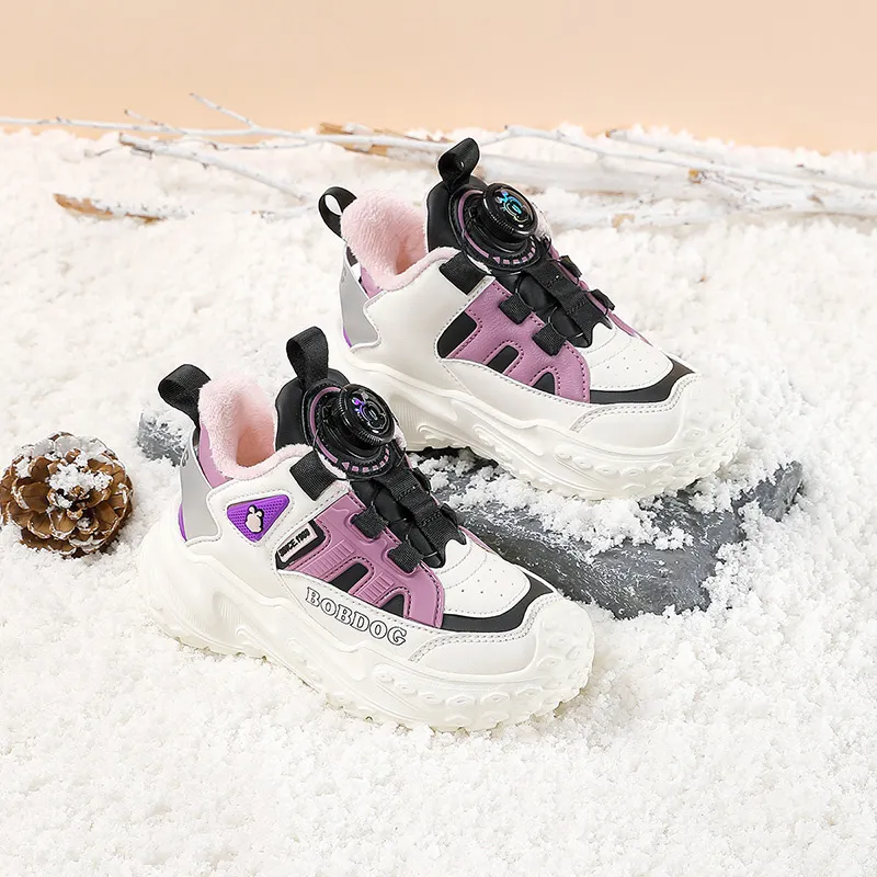BOBDOG Anti Slip And Wear Resistant Warm Kids' Running Shoes Kids'-8