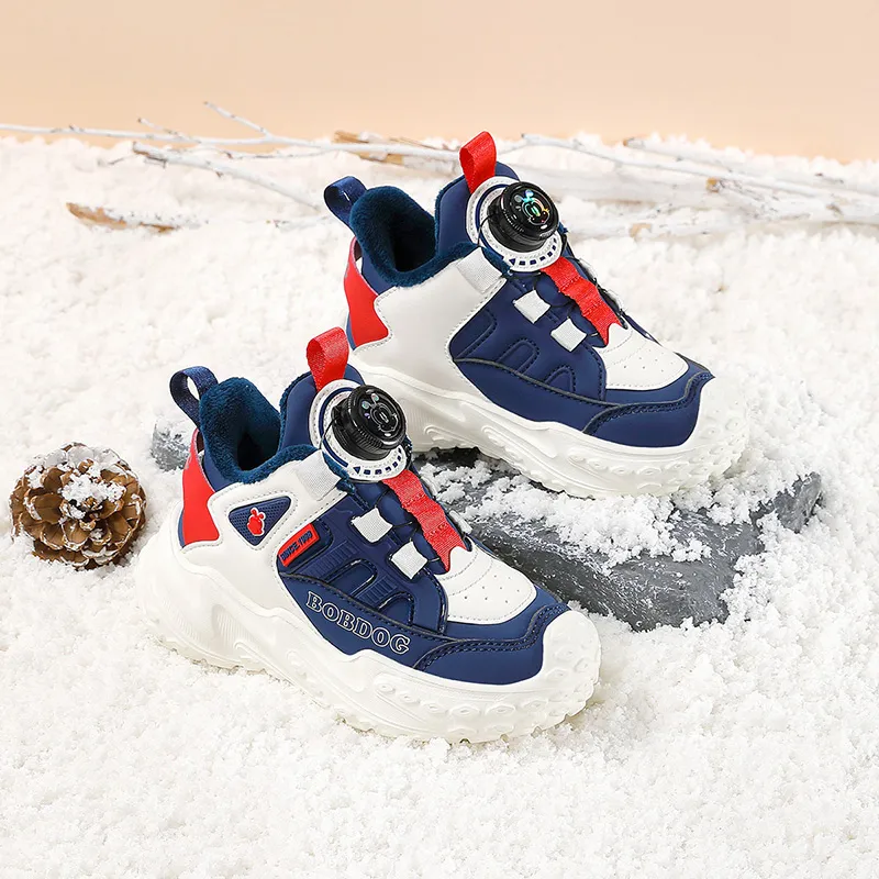 BOBDOG Anti Slip And Wear Resistant Warm Kids' Running Shoes Kids'-3