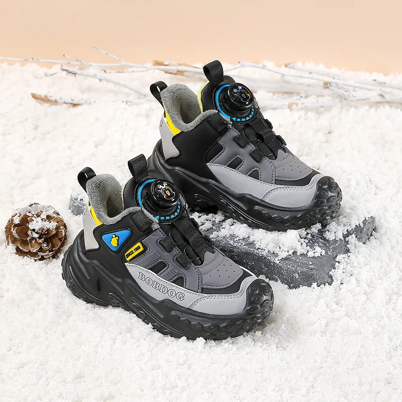 BOBDOG Anti Slip And Wear Resistant Warm Kids' Running Shoes Kids'-13
