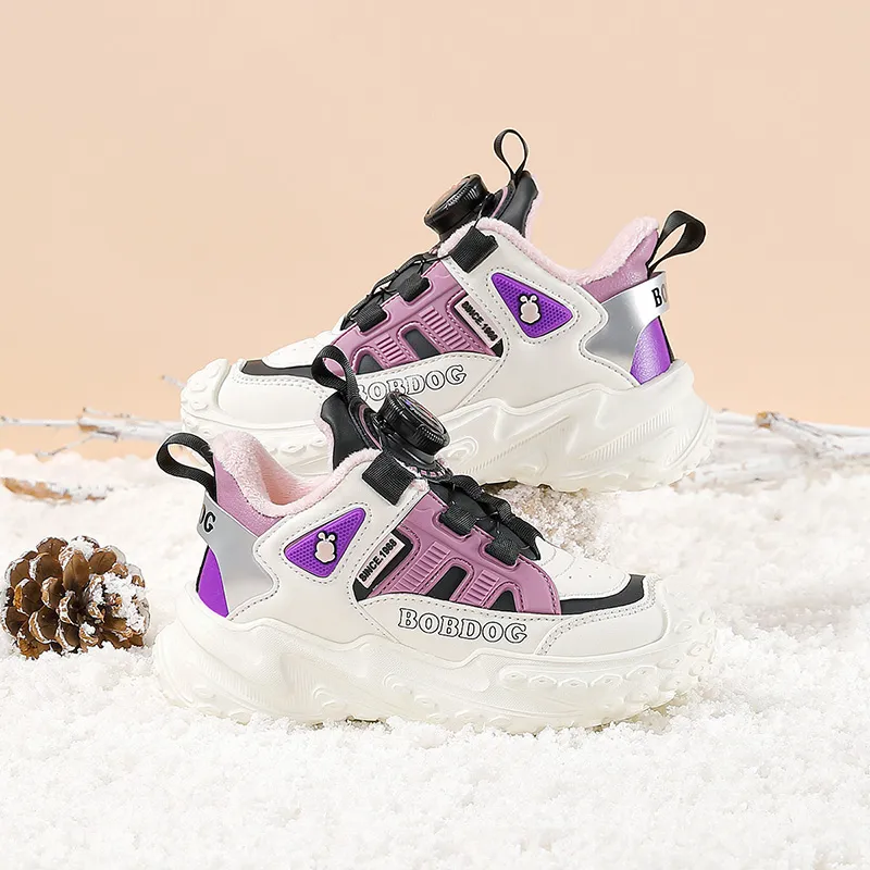 BOBDOG Anti Slip And Wear Resistant Warm Kids' Running Shoes Kids'-7
