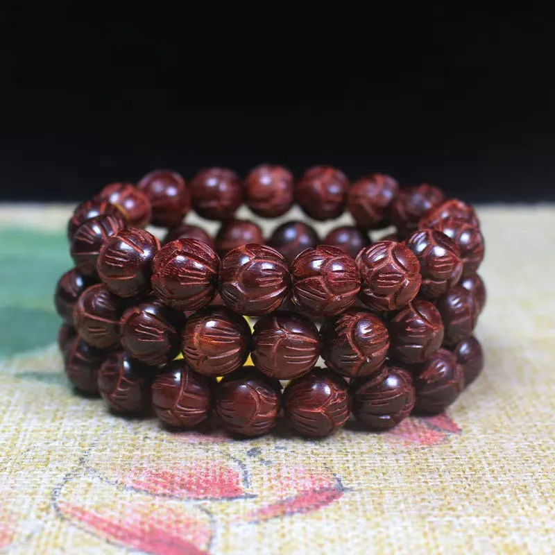 CHENTANMUZUO Pterocarpus Wooden Bracelets Unisex-2