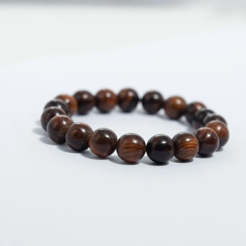 CHENTANMUZUO Huanghuali Advanced Trendy Beaded Bracelet Buddhist Bead Attracts Wealth And Fortune Unisex-1
