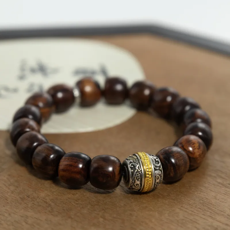 CHENTANMUZUO Huanghuali Precious Wood Bracelets Men's-2
