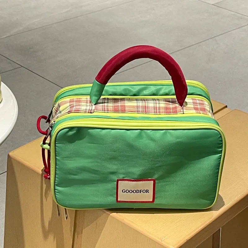 LUTEDAN Storage Bags Yellow Green-4