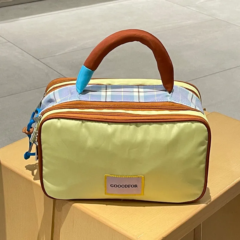 LUTEDAN Storage Bags Yellow Green-1