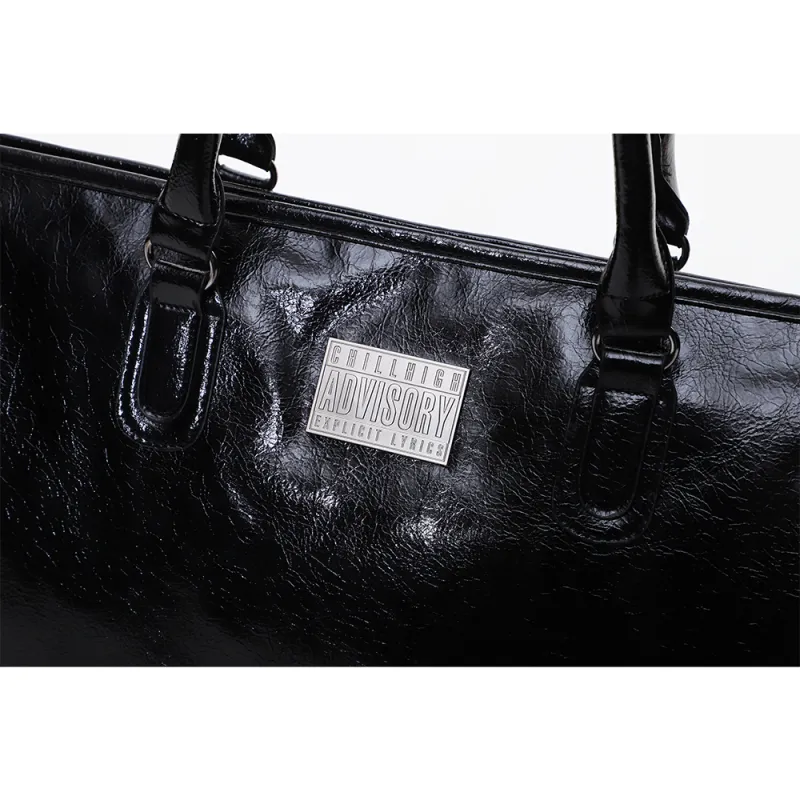 ChillHigh PU Travel Bag Tubas Unisex Black-2