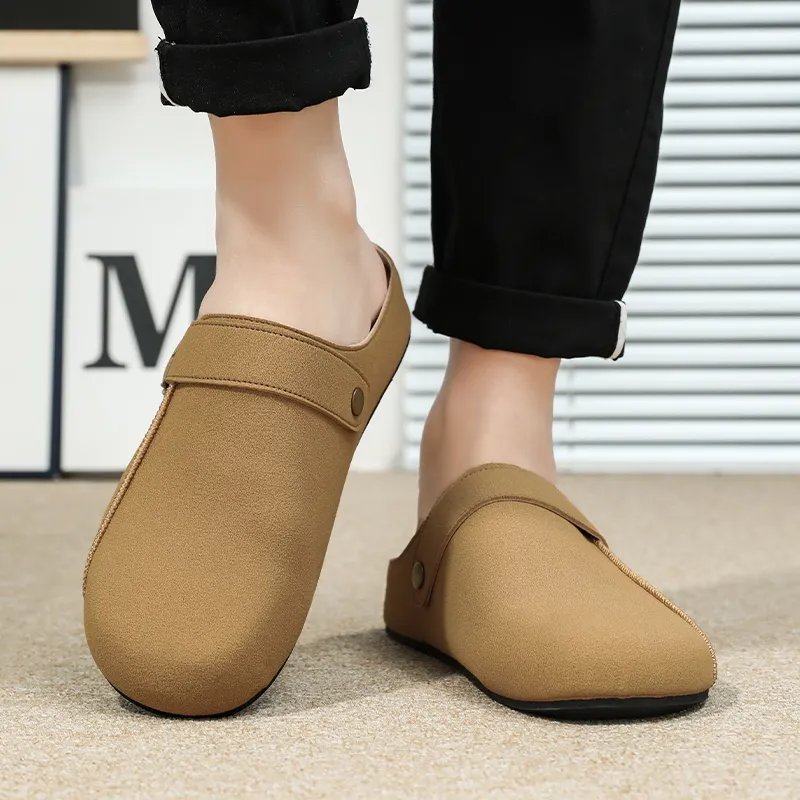 TELENT Slip Resistant Abrasion Resistant Closed Toe Slippers Men's Sand-1