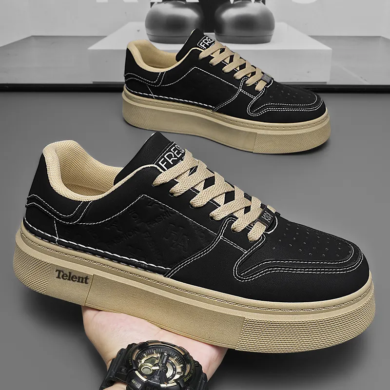 TELENT Cushioning Abrasion Resistant Breathable Low Top Skateboard Shoes Men's-1