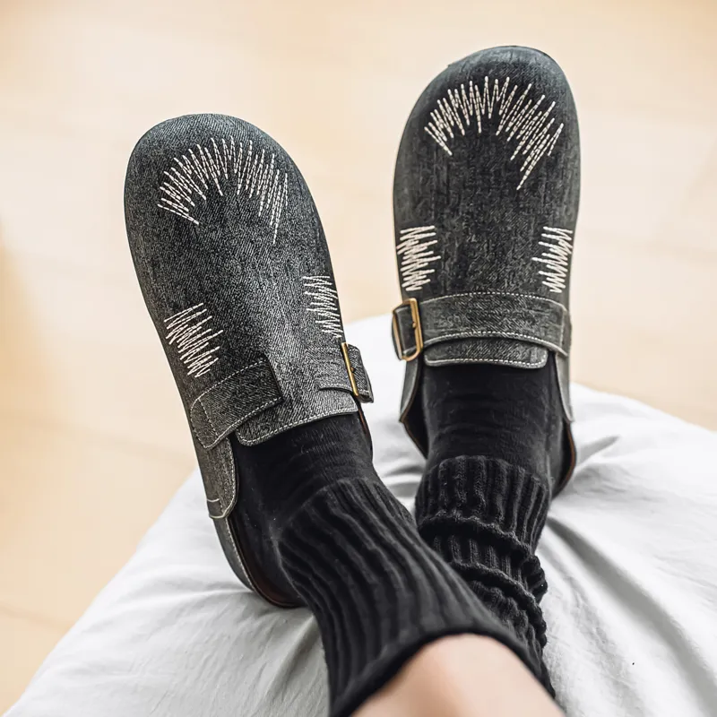 TELENT Slip Resistant Quiet Closed Toe Slippers Men's-2