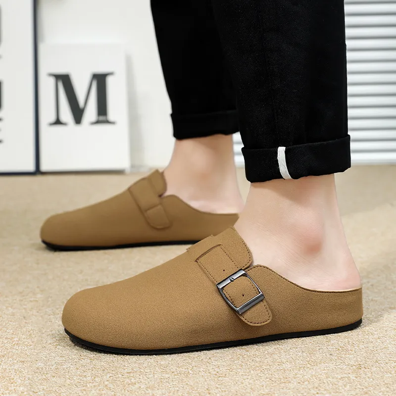 TELENT Slip Resistant Abrasion Resistant Closed Toe Slippers Men's-7