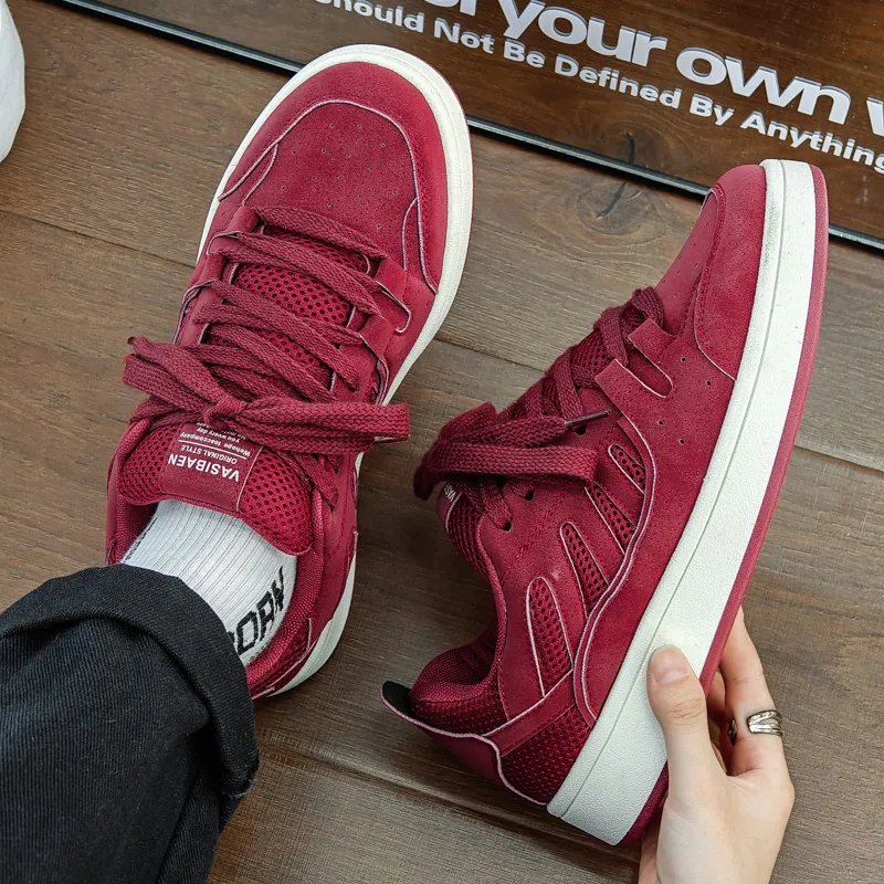 TELENT Cushioning Abrasion Resistant Breathable Low Top Skateboard Shoes Men's-8
