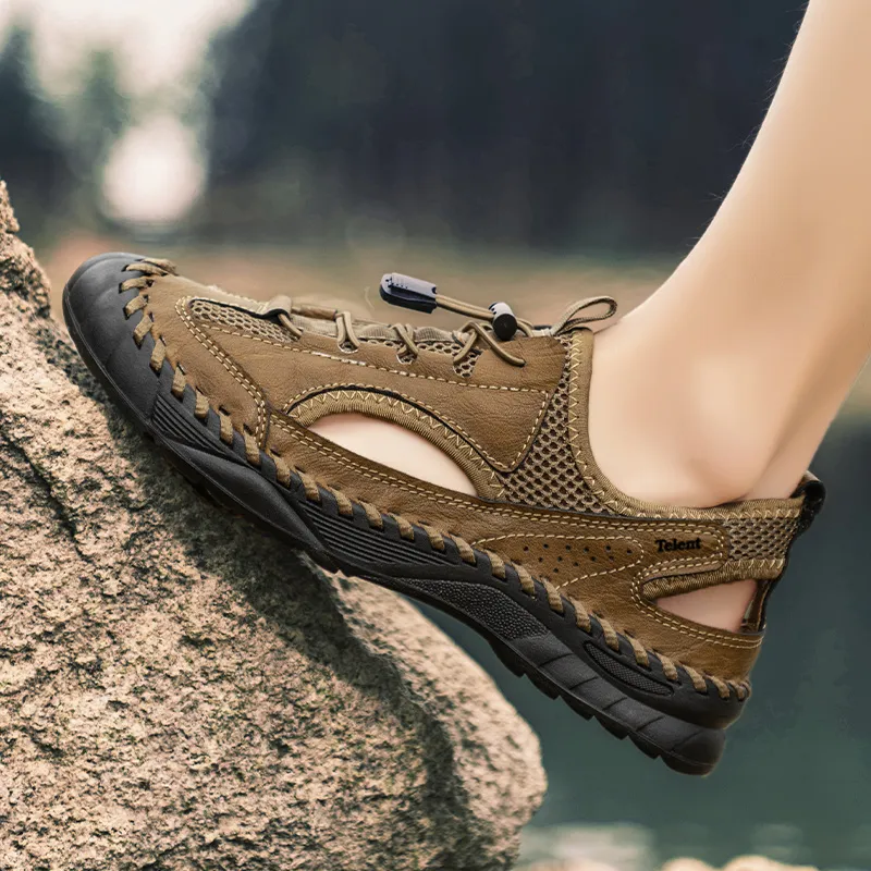 TELENT Anti Slip Wear Resistant River Trekking Shoes Men's-11