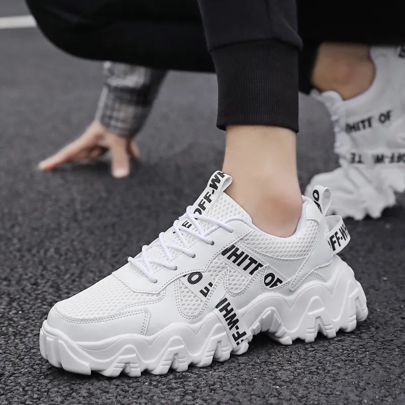 TELENT Abrasion Resistant Shock Absorbers Low Top Chunky Sneakers Unisex-9